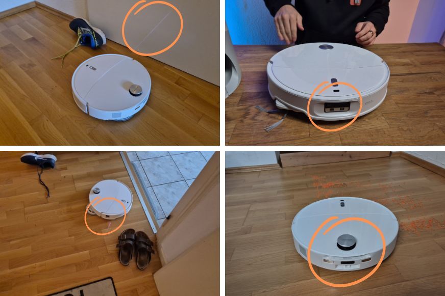 Der Roborock Qrevo Curv 2 Pro nutzt TOF-Kamera, Kamera und Lidar zur präzisen Navigation. 